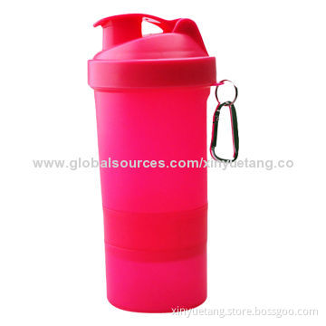 400ml BPA-free plastic blender shaker bottle, protein shake bottle with customized logoNew